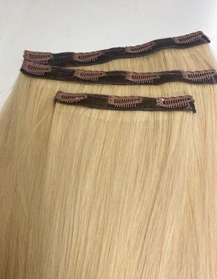 5 Adet Gerçek Saç 60 cm Gür Çıt Çıt Saç Takımı - 3