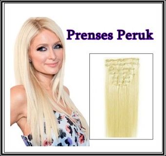 8 Adet Kanekalon Çıt Çıt 65 cm Platin Fön Maşa Olur - 1