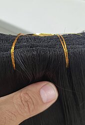 8 Adet Siyah 60 cm Kampanyalı ÇıtÇıt Saç Takımı - 5
