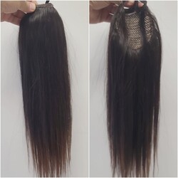 90 Gram 50 Cm Doğal Boyasız Gerçek Saç Atkuyruk Postiş - 2