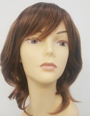 Canlı Karamel Modern Kesim Kaliteli Sentetik Peruk - 1