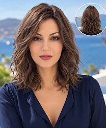 Doğal Dalgalı Gerçek Saç Peruk European Hair