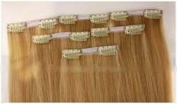 Gerçek Saç Çıtçıt Takımı 6 Adet 55 cm - 2