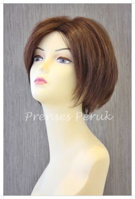 Gerçek Saç Peruk Kısa Boy Katlı Model - 5