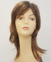 Karamel Katlı Kesim Doğal Model Sentetik Peruk - 1