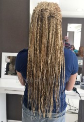 Karamel Röfleli Afro Örgüsu Kaynak - 2