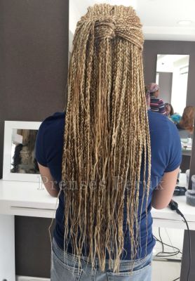 Karamel Röfleli Afro Örgüsu Kaynak - 2