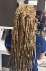 Karamel Röfleli Afro Örgüsu Kaynak - 5