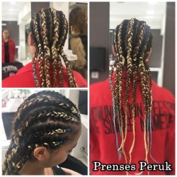 Kendi Saçına Renkli Afro Kaynak Uygulaması - 1