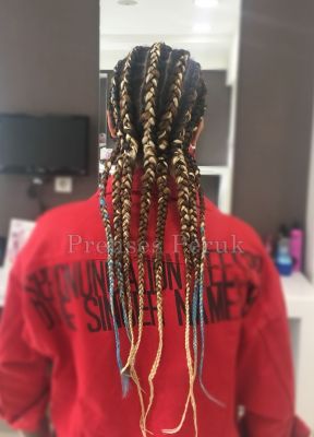 Kendi Saçına Renkli Afro Kaynak Uygulaması - 2