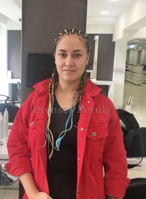 Kendi Saçına Renkli Afro Kaynak Uygulaması - 3