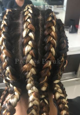 Kendi Saçına Renkli Afro Kaynak Uygulaması - 5