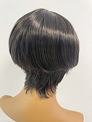 Kısa Küt Model Kahküllü Sentetik Peruk  - 3