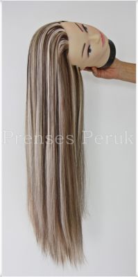 Kuaför Çalışma Mankeni Platin Röfleli VİDEOLU - 65 cm - 1