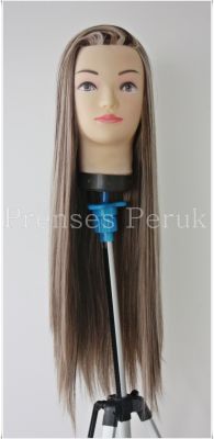 Kuaför Çalışma Mankeni Platin Röfleli VİDEOLU - 65 cm - 2