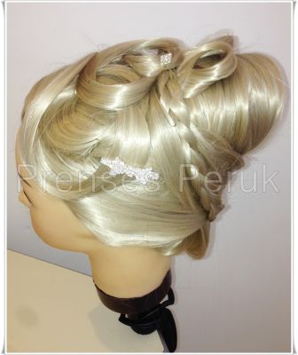 Kuaför Çalışma Mankeni Platin Röfleli VİDEOLU - 65 cm - 6