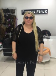 Platin Sarısı Afrika Örgüsü Saç Kaynağı - 3