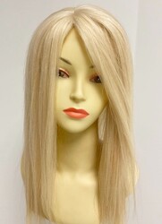 Sarı Renk Doğal Saç Gür Model Tepelik Takma Kahkül Saç - 3