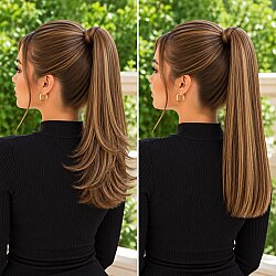 Sentetik Postiş 50 cm Hem Düz Hem Katlı Kullanılır - 1