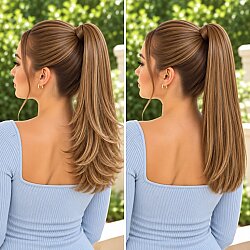 Sentetik Postiş 50 cm Hem Düz Hem Katlı Kullanılır - 1