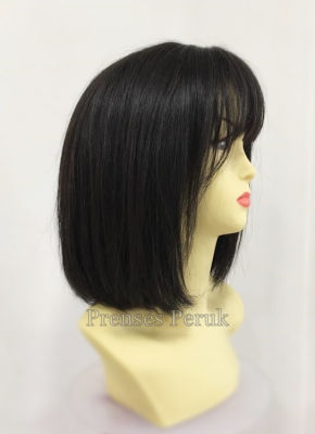 Siyah Doğal Saç Gür Model Peruk - 3