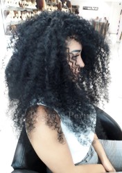 Siyah Zenci Örgüsü Afro Kaynak