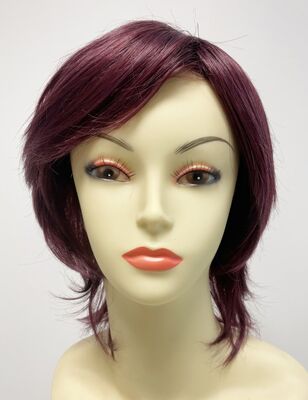Viyole Renk Kısa Model Sentetik Peruk - 1